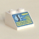 Lego Schrägstein 45 bedruckt (3039p58)