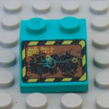 Lego Schrägstein 2 x 2 bedruckt (3039px15)