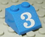 Lego Schrägstein 45 bedruckt (3039px24)