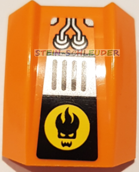 Lego Keilstein 2 x 2 x 1 mit Sticker (30602pb111)