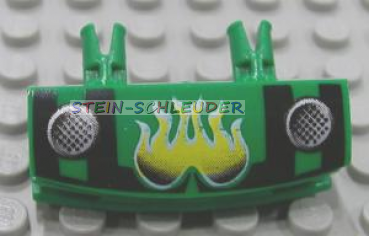Lego Technik Gitter 1 x 4 mit 2 Pins bedruckt (30622pb01)