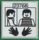 Lego Fliese 2 x 2 bedruckt (3068bpx57)