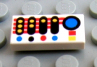 Lego Fliese 1 x 2 bedruckt (3069bp30)