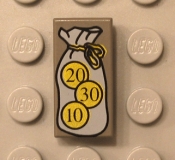 Lego Fliese 1 x 2 bedruckt (3069bpx52)