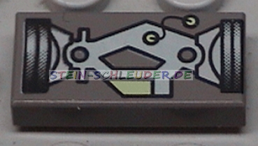 Lego Fliese 1 x 2 bedruckt (3069bpx18)