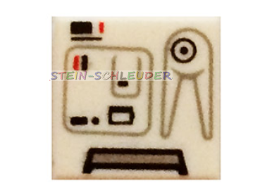 Lego Fliese 1 x 1 bedruckt (3070pb083)