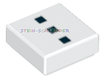 Lego Fliese 1 x 1 bedruckt (3070pb085)
