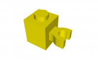 Lego Stein 1 x 1 mit vertikalem Clip (60475)