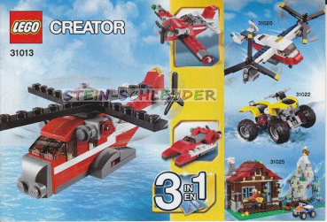 Lego Creator Bauanleitung -Red Thunder- (31013)