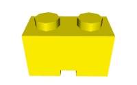 Lego Basistein 1 x 2 mit Kabeldurchführung (3134)