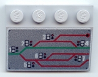 Lego Schrägstein 3 x 4 bedruckt (3297px22)