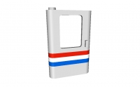 Lego Zugtür 1 x 4 x 5  links bedruckt (4181p04)