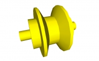 Lego Felge mit Achse (3464)