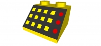 Lego Schrägstein 45 bedruckt (3039p32)
