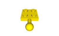 Platte 2 x 2 mit Kugelgelenk (3731)