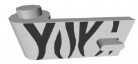 Lego Autotür 1 x 3 x 1 links (3822p01)