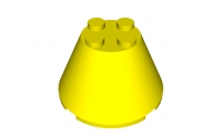 Lego Kegel 4 x 4 x 2 ohne Achsloch (3943a)