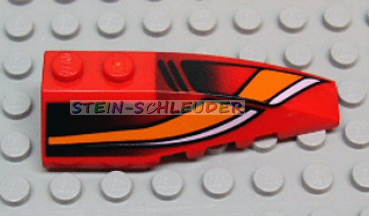Lego Keilstein 2 x 6 bedruckt (41747pb013)