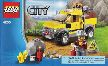 Lego City Bauanleitung  -Mining 4 x 4- (4200)