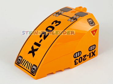 Lego Scharnier/Windschutz 8 x 6 x 4 bedruckt (42602pb03)