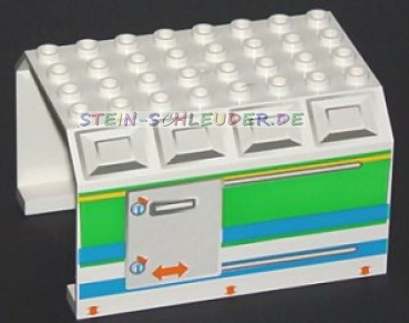 Lego Flugzeugrumpfteil 6 x 8 x 4 bedruckt (442604pb001)