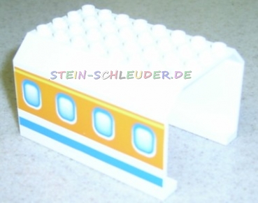 Lego Flugzeugrumpfteil 6 x 8 x 4 bedruckt (42604px2)