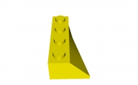Lego Keilstein 4 x 2 rechts schräg (43720)
