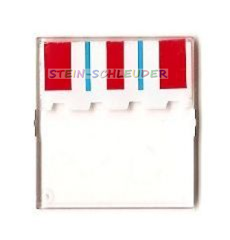 Lego Glas für Dachfenster 4 x 4 x 3 bedruckt (4448pb05)