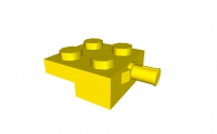 12 x Lego Achsplatte 2 x 2 schwarz (4488)