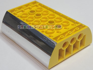 Lego Zylinderunterteil 6 x 8 x 4 bedruckt (45410pb01)