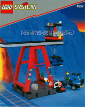 Lego Eisenbahn Anleitung -9V Ladekran- (4557)