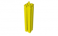 Lego Stein 2 x 2 x 8 mit Nuten (45695)