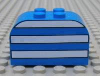 Lego Stein 2 x 4 x 2 abgerundet mit Aufdruck (4744px4)
