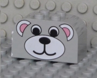 Lego Stein 2 x 4 x 2 abgerundet mit Aufdruck (4744px47)