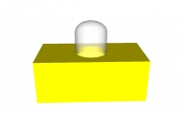 Lego Lichtstein 1 x 2 mit 1 Lämpchen (4767)