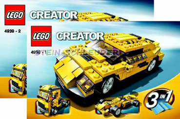 Lego Creator Bauanleitung -Cool Cars- (4939)