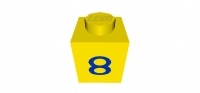 Lego Stein 1 x 1 bedruckt (3005pt8)