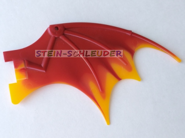 Lego Drachenflügel mit orangen Schwingen (51342pb02)