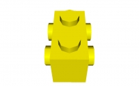 Lego Stein 1 x 2 mit seitlichen Noppen (52107)