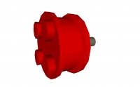 Lego Felge mit Metallstift (7039)