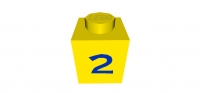 Lego Stein 1 x 1 bedruckt (3005pt2)