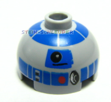 Lego Rundkuppel 2 x 2 mit R2-D2 Aufdruck (553pb004)