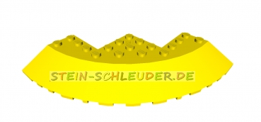 Lego Rundstein, abgeschrägt mit Ausschnitt 10 x 10 x 1 (58846)