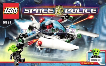 Lego Space Police  Bauanleiung -Raid VPR- (5981)