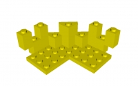 Lego Eckzinne 7 x 7 x 2 & 1/3 (6072)