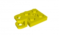 Lego Platte 2 x 2 mit Kugelsockel und Achsloch (63082)