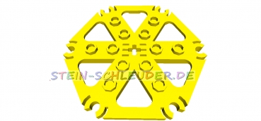 Platte 6 x 6 Hexagonla mit Clips (64566)