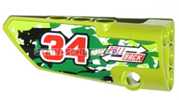 Lego Technik Verkleidungspaneel #3 mit Sticker (64683pb009)