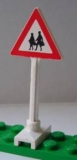 Lego Verkehrsschild -Fußgänger- (649pb04)