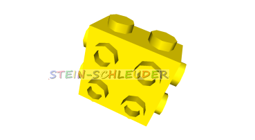Lego  Stein 1 x 2 x 1 2/3 mit 2 Noppen an drei Seiten (67329)